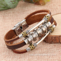 New Punk Charm Leather Bracelet Alloy Men Leather Bracelet